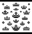 Set of crowns vector image