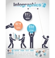 INFOGRAPHICS MODERN BUSINESS BUBBLE ICON MAN STYLE vector image