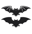 Silhouette of bat vector image