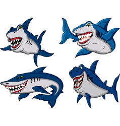 Shark collection vector image