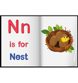 Vocabulary learning sheet vector image