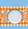 Table setting vector image