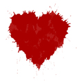 Grunge heart vector image