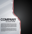 Automotive Chrome Carbon Fiber background vector image