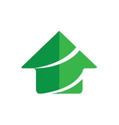 Home business finance building logo Home business finance building logo vector image