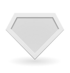 White superhero logo template White superhero logo template vector image