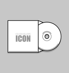 Cd cover template dwd vector image
