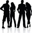 Casual friends vector image