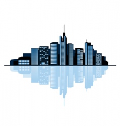 City skyline vector image