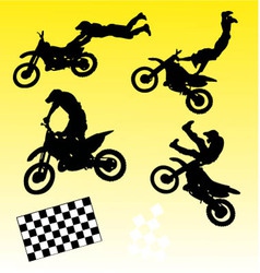 Sport motorcycle vector image