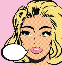 POP ART WOMAN vector image