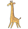 Cute Giraffe head cartoon Royalty Free Vector Image