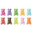 Gummy bears vector image