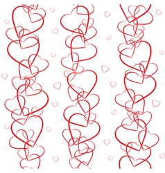 Background with hearts vector image