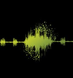Audio graph vector image