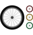 Bicycle wheels vector image