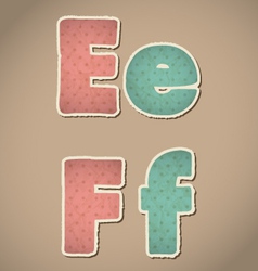 Paper alphabet vector image