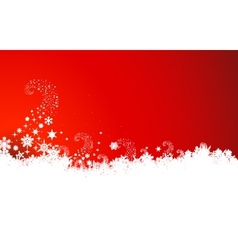 Christmas background with snowflake vector image