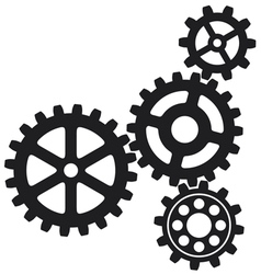 Growing gears icon vector image