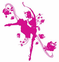 Dancer graphic vector image