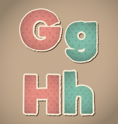 Paper alphabet vector image
