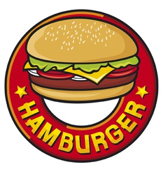 Hamburger vector image