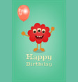 Happy birthday card vector image
