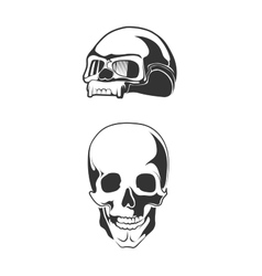 Human skull motorcycle Human skull motorcycle vector image