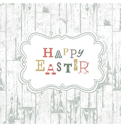 Vintage easter card vector image