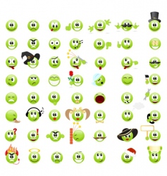 Emoticons vector image