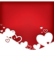 Hearts valentine card vector image