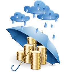 Protection money vector image