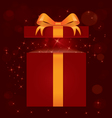 Magic light gift box vector image