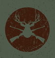 Vintage Deer Hunter Seal vector image