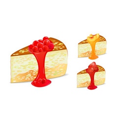 Cake set vector image