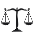 Scales of justice symbol vector image