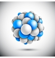 Sphere in form of the molecule vector image