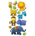 Cute Animals Collection Cute Animals Collection vector image