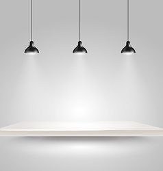 Bright stage with the lamps Bright stage with the lamps vector image