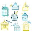Birds and Birdcages Collection vector image