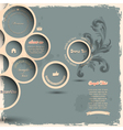 Retro design bubbles on grunge background vector image