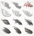 Set of wings vector image