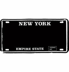 Number plate vector image