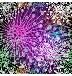 Seamless colorful spotty pattern vector image