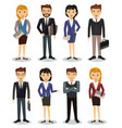 Business people group of office workers vector image