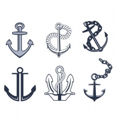 Anchor symbols vector image