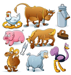Farm Animal Collection vector image