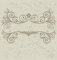 Vintage frame vector image