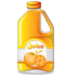 Orange juice in a gallon vector image