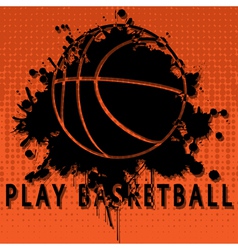 Play basketball vector image